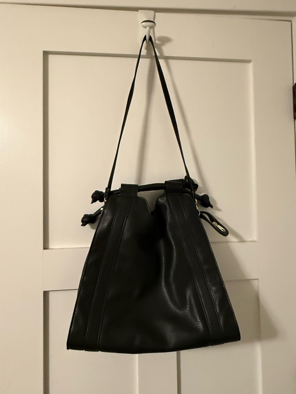 Anthropologie Black Leather  Shoulder Bag